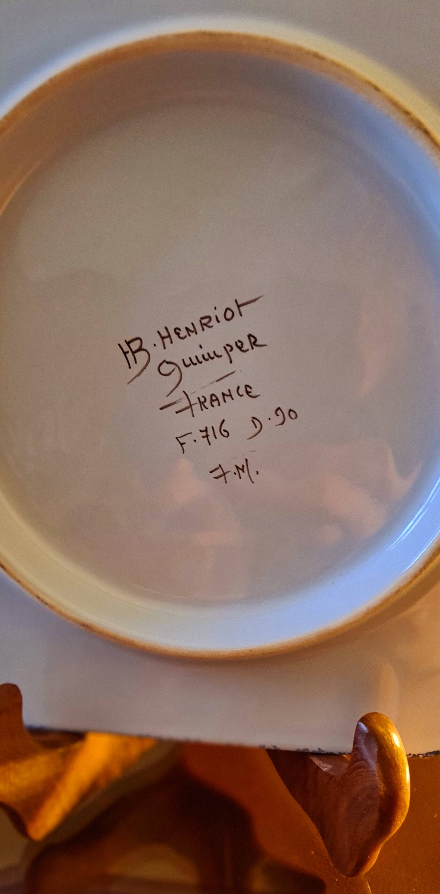 HB Henriot Quimper trivet