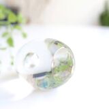 Glass paper press with bubbles 70s