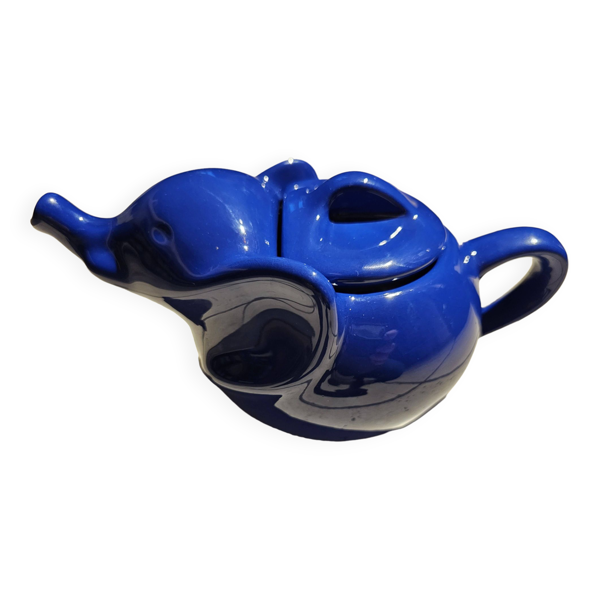 Lipton blue-purple teapot