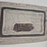 Massier Vallauris enamelled ceramic pocket emptier – polychrome floral decoration