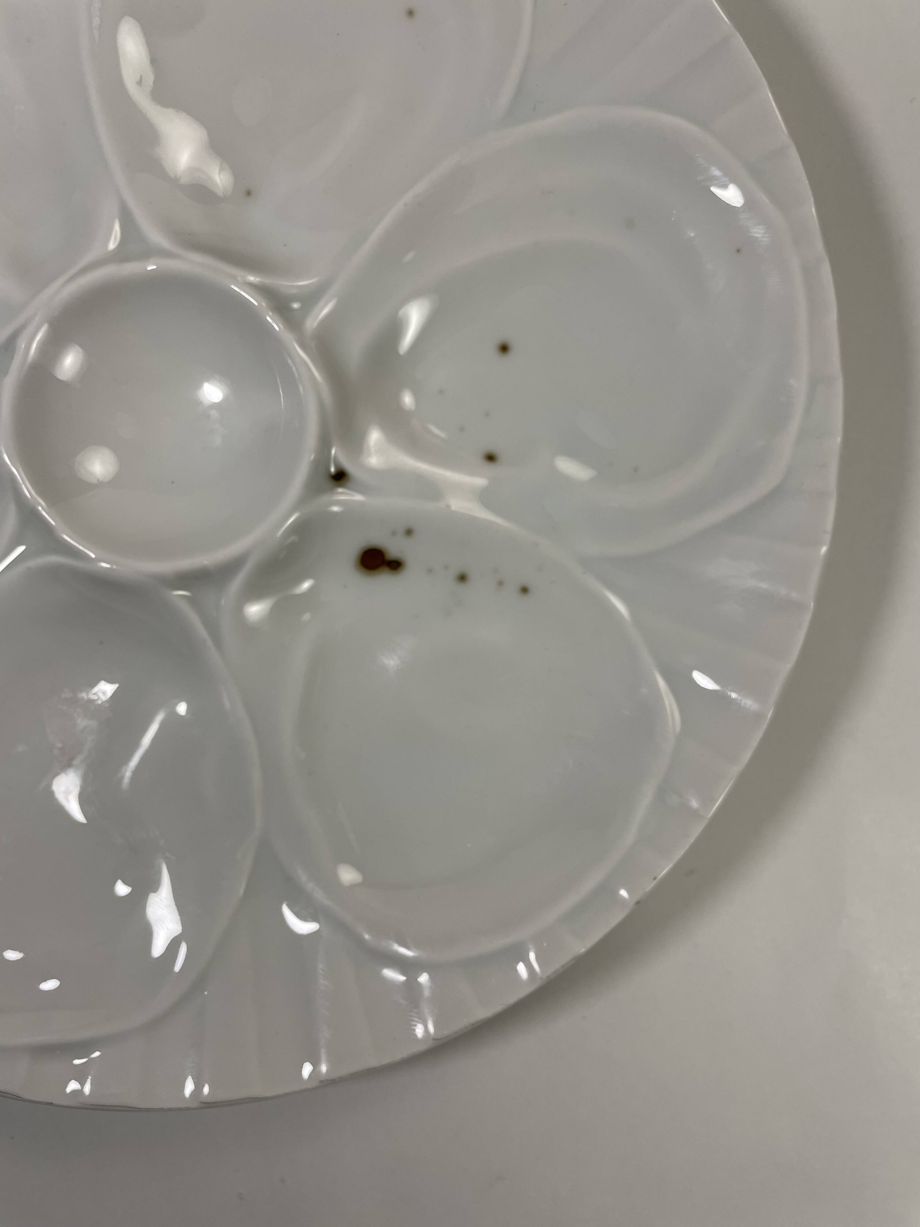 Lot de 6 Assiettes à Huîtres Pillivuyt