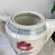 Vintage tea set in Sarreguemines flowered earthenware, "Troyes" model