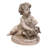 Lebrun: Glazed terracotta putti