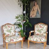 Paire fauteuils anciens