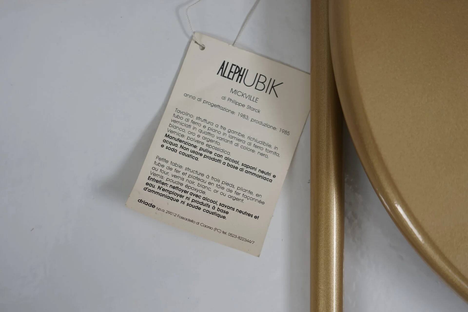 Mickville side table by Philippe Starck for Aleph Driade