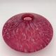 Vintage hanging in jaspé glass, dark pink - 1940s-1950s.