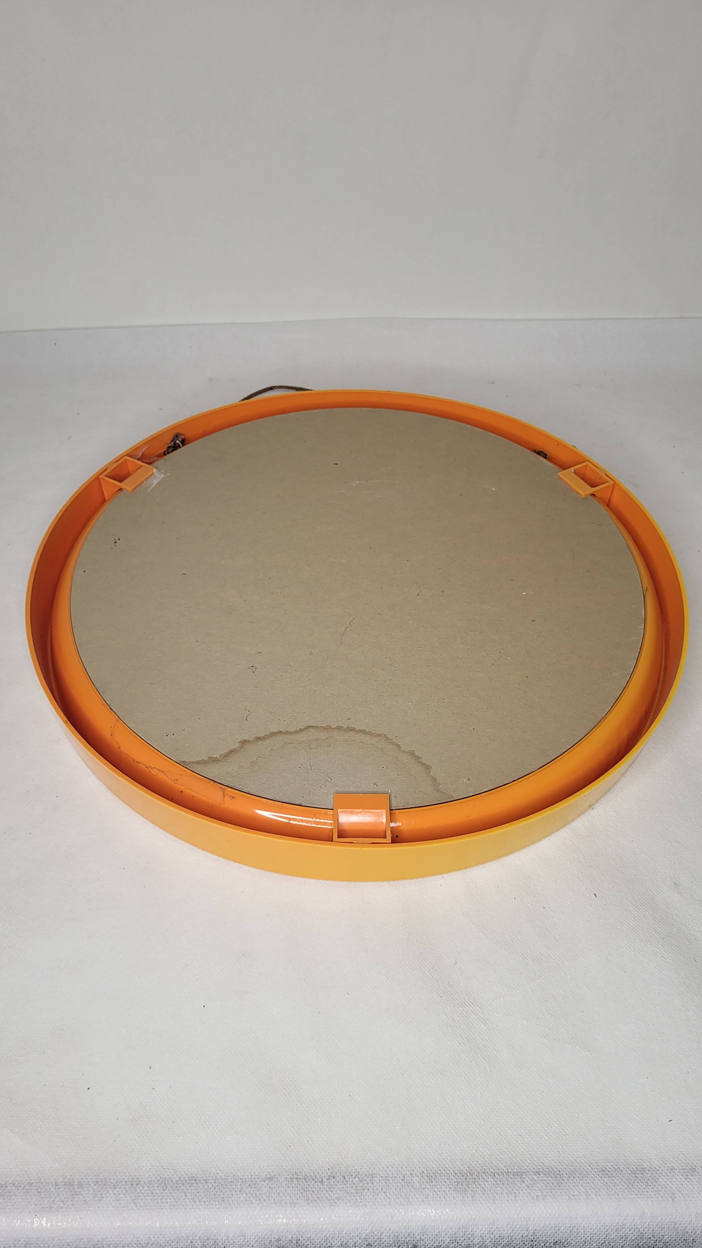 Vintage round mirror 70s