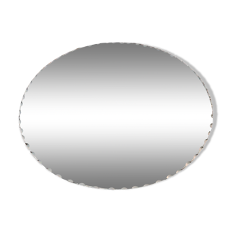 Verre miroir rond biseauté