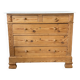 Antique chest of drawers in pitch pine, circa 1900