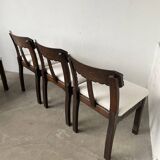 Set of 6 brutalist chairs from the 1940s