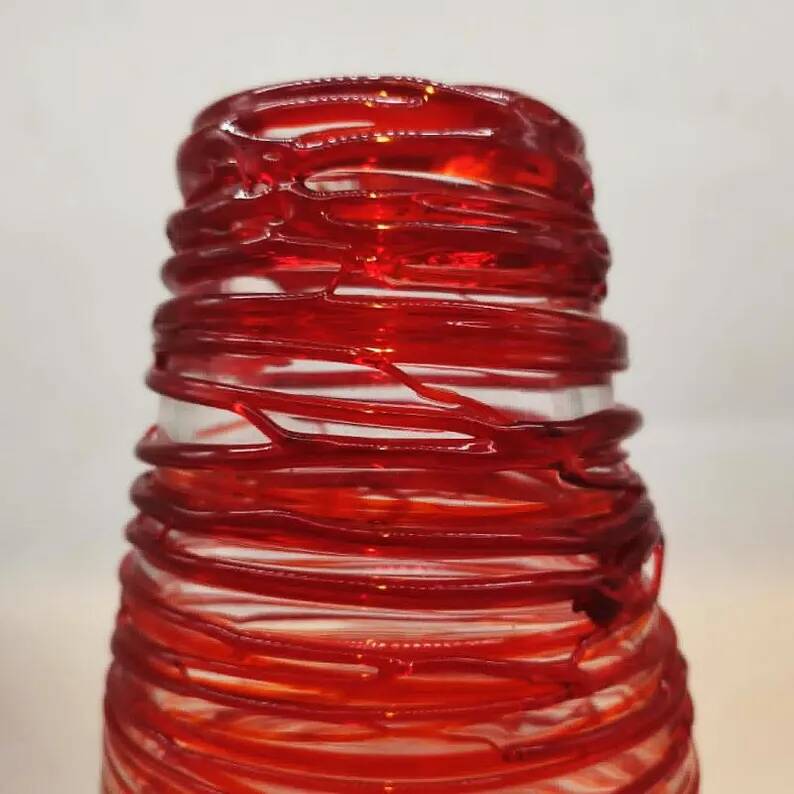 Exceptional Mid-Century Style Vase in Murano Glass by Sergio Costantini