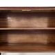 Midcentury Italian Sideboard In Walnut Root And Brass.