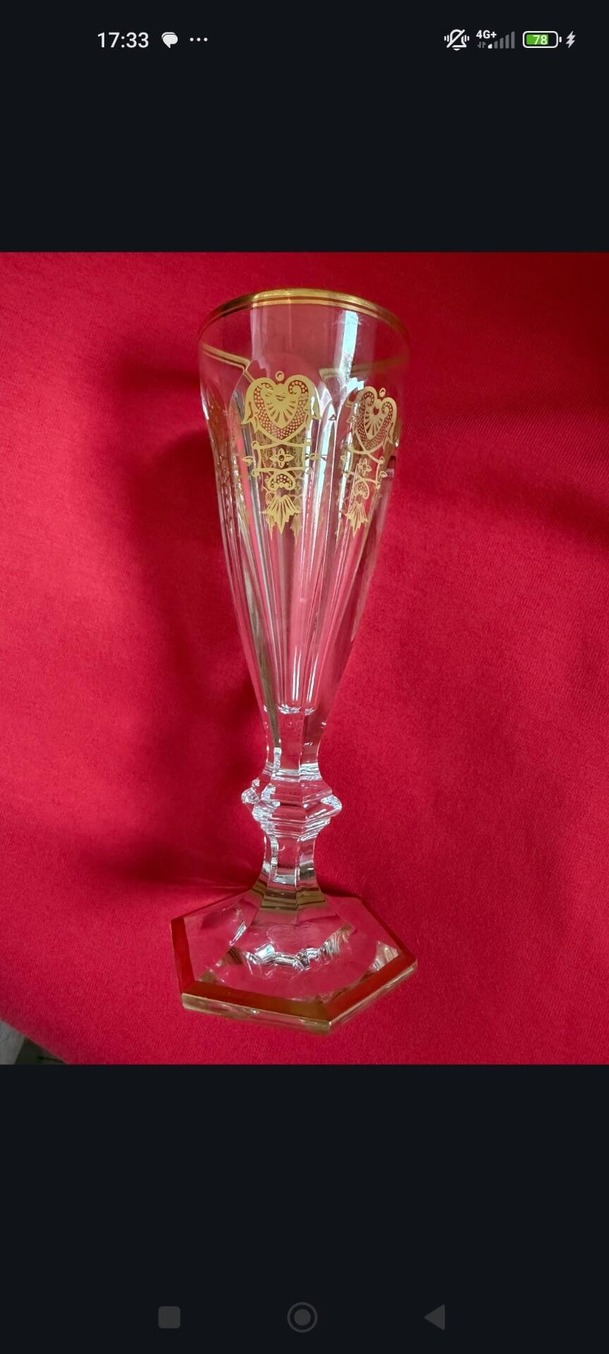 Baccarat crystal champagne flute