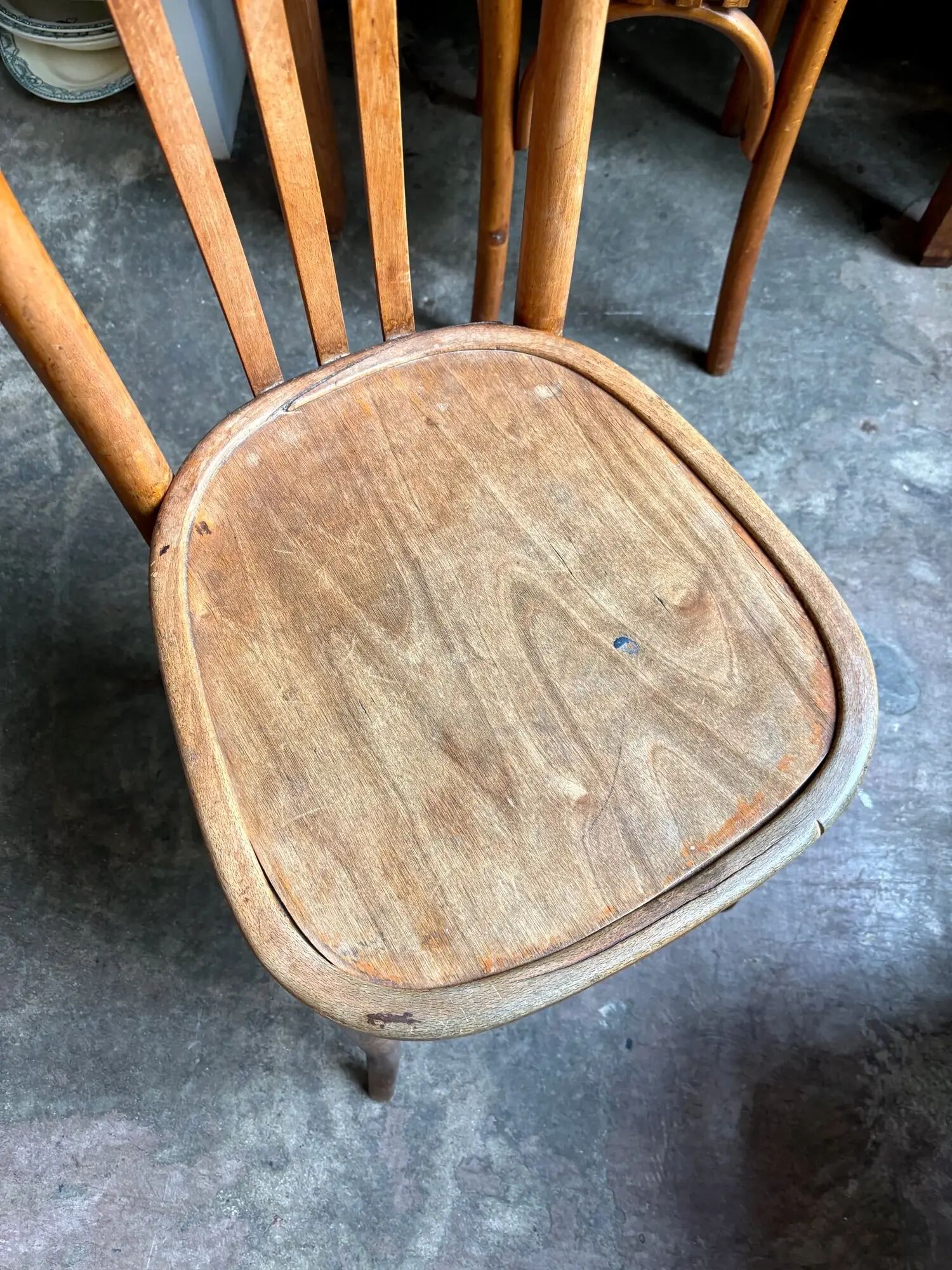 Mahieu bistro chair in bent beech