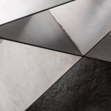 Contemporary stainless steel side table by Lena Coupez, Belgium, 2024