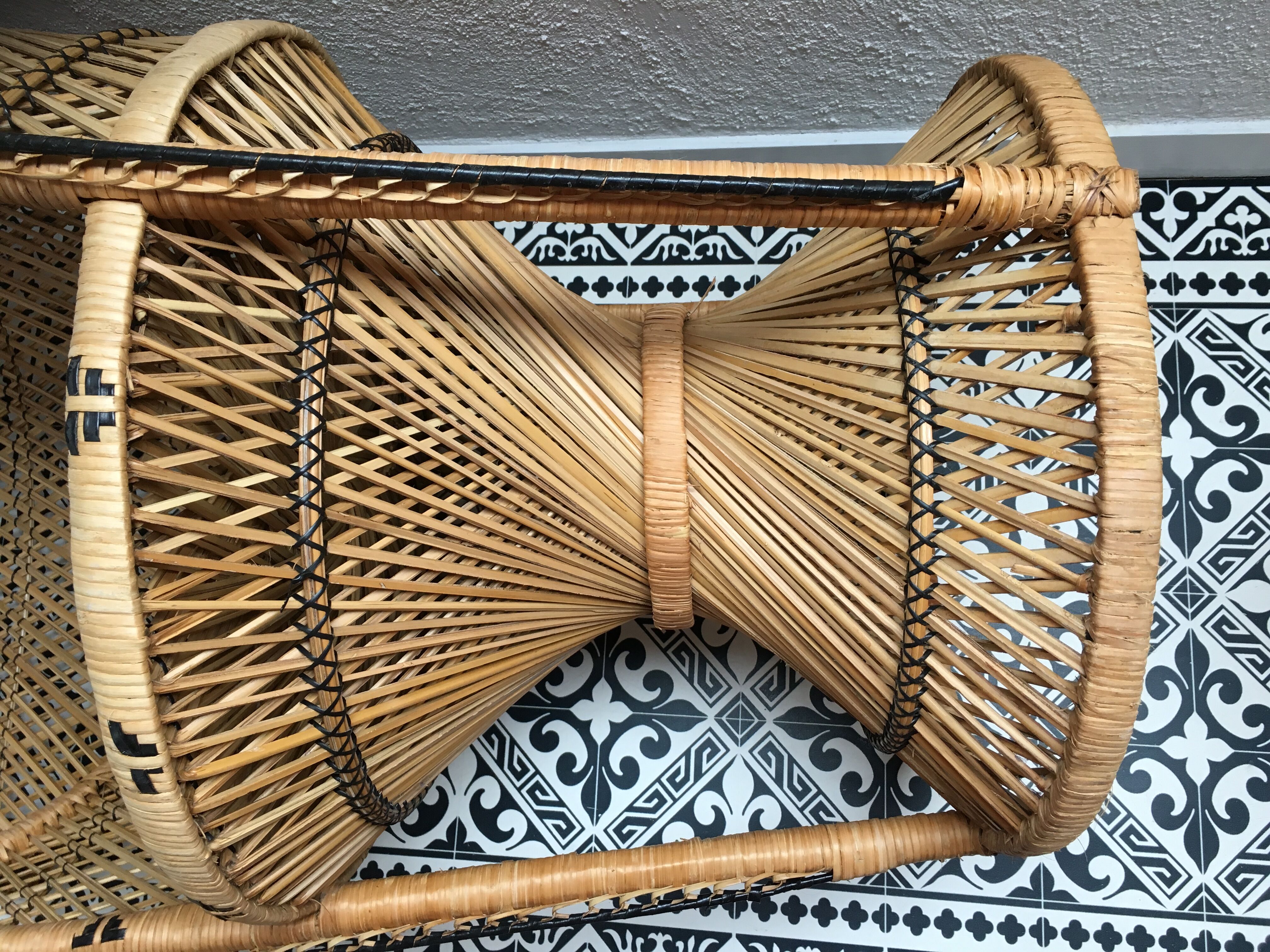 Armchair in rattan style emmanuelle