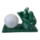 Green ceramic bedside lamp