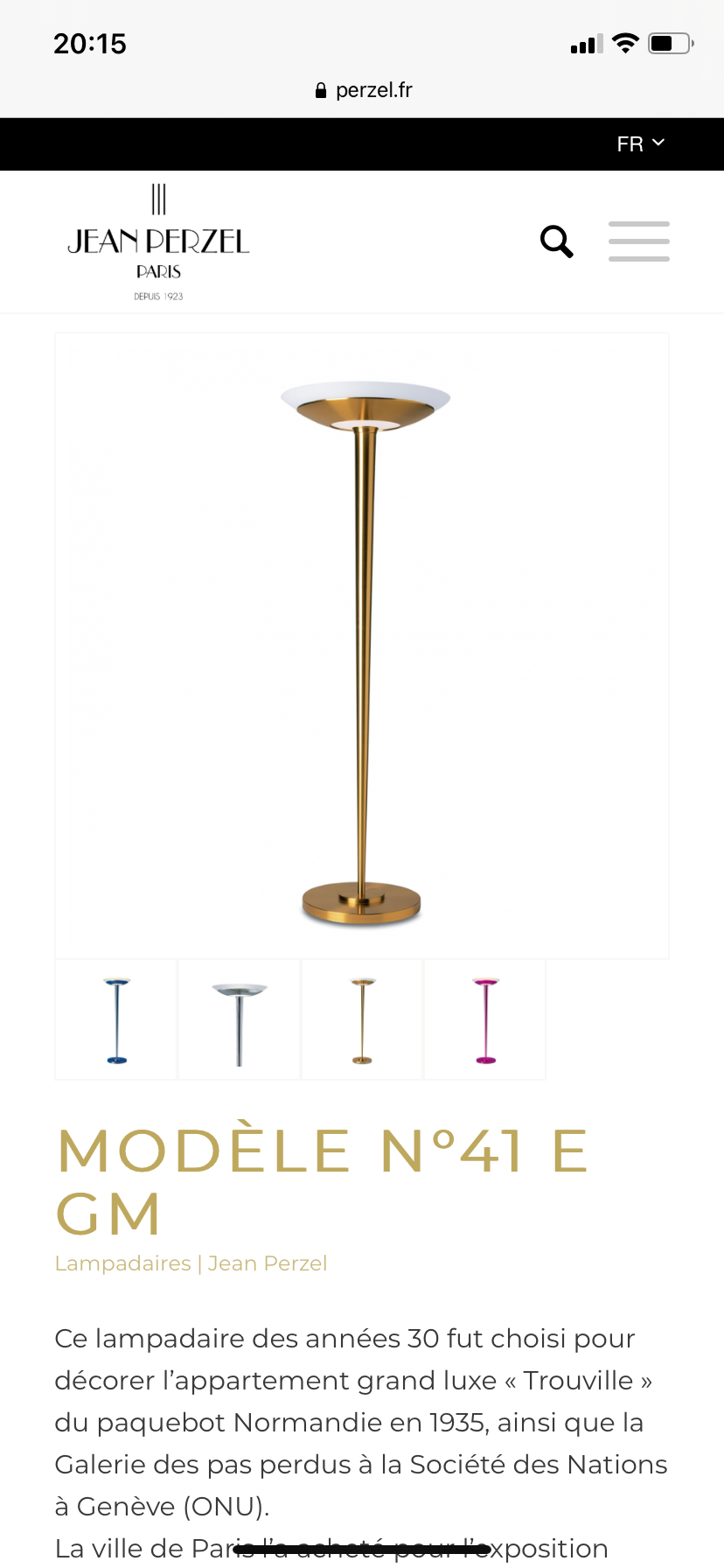 Jean Perzel art deco lamppost
