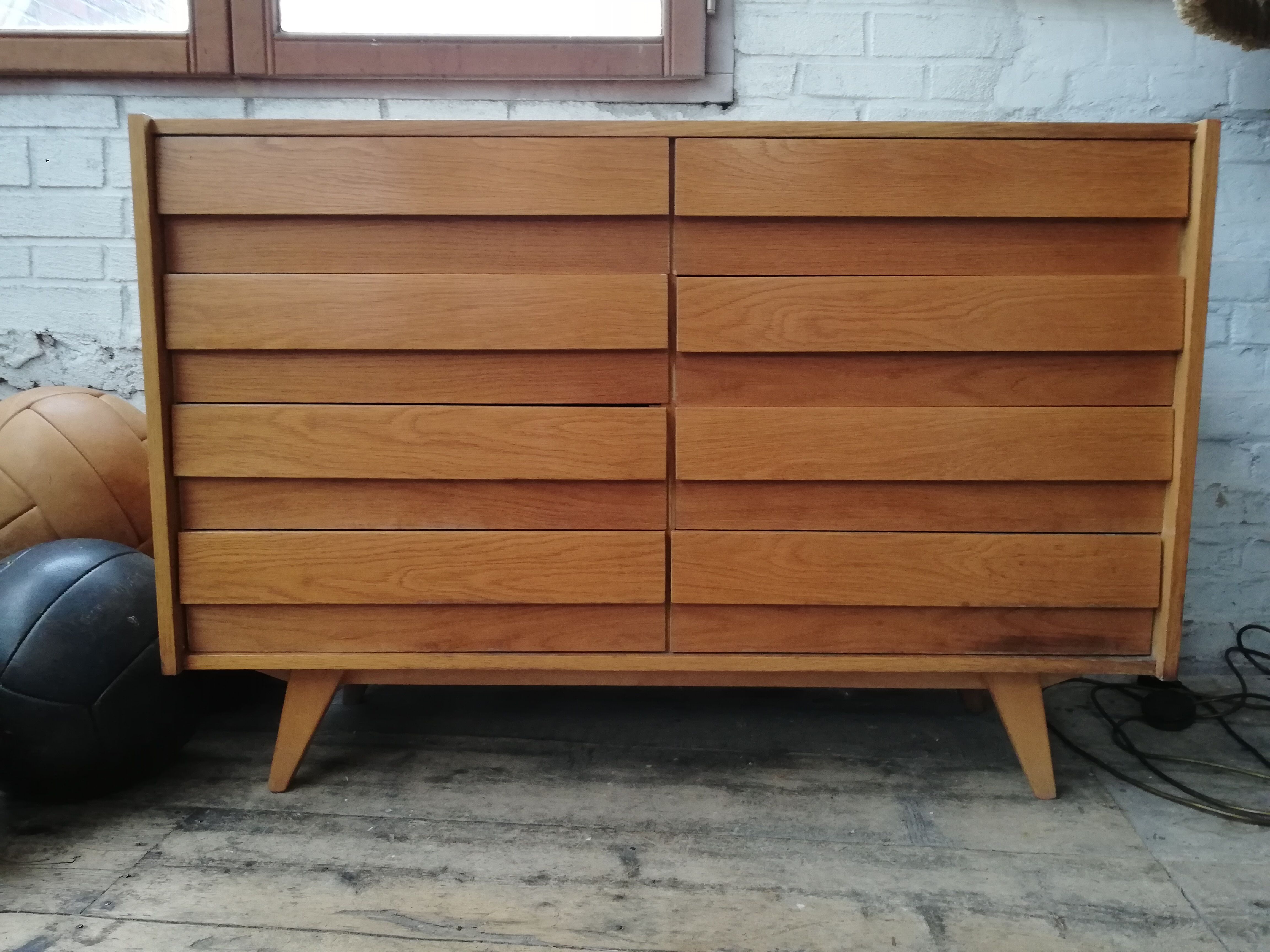 Commode, Tchèque vintage, Jiroutek, U453, 1960 style art déco