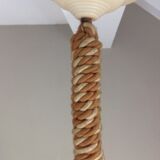 Hanging lamp marbled glass art deco Bowl