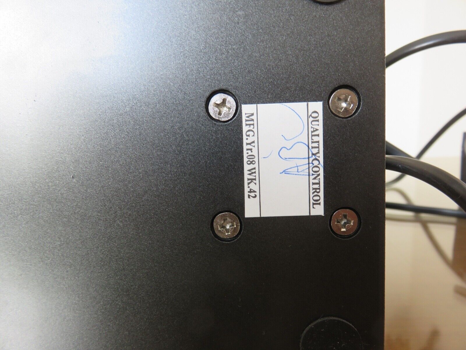 Minimalist teak and metal desk lamp, germany 2000s