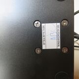 Minimalist teak and metal desk lamp, germany 2000s