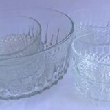Arcoroc bowl with 6 cups