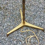1950s bamboo floor lamp attributed to Maison Baguès in gilded bronze
