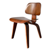 Chaise DCW Charles & Ray Eames pour Evans Plywood 1945, étiquette originale