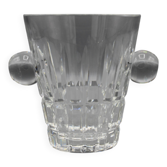 Very beautiful crystal champagne bucket signed st louis or baccarat