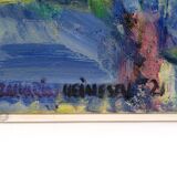 Painting on canvas - Motif Torshavn - Zakarias Heinesen - Signed - 2021