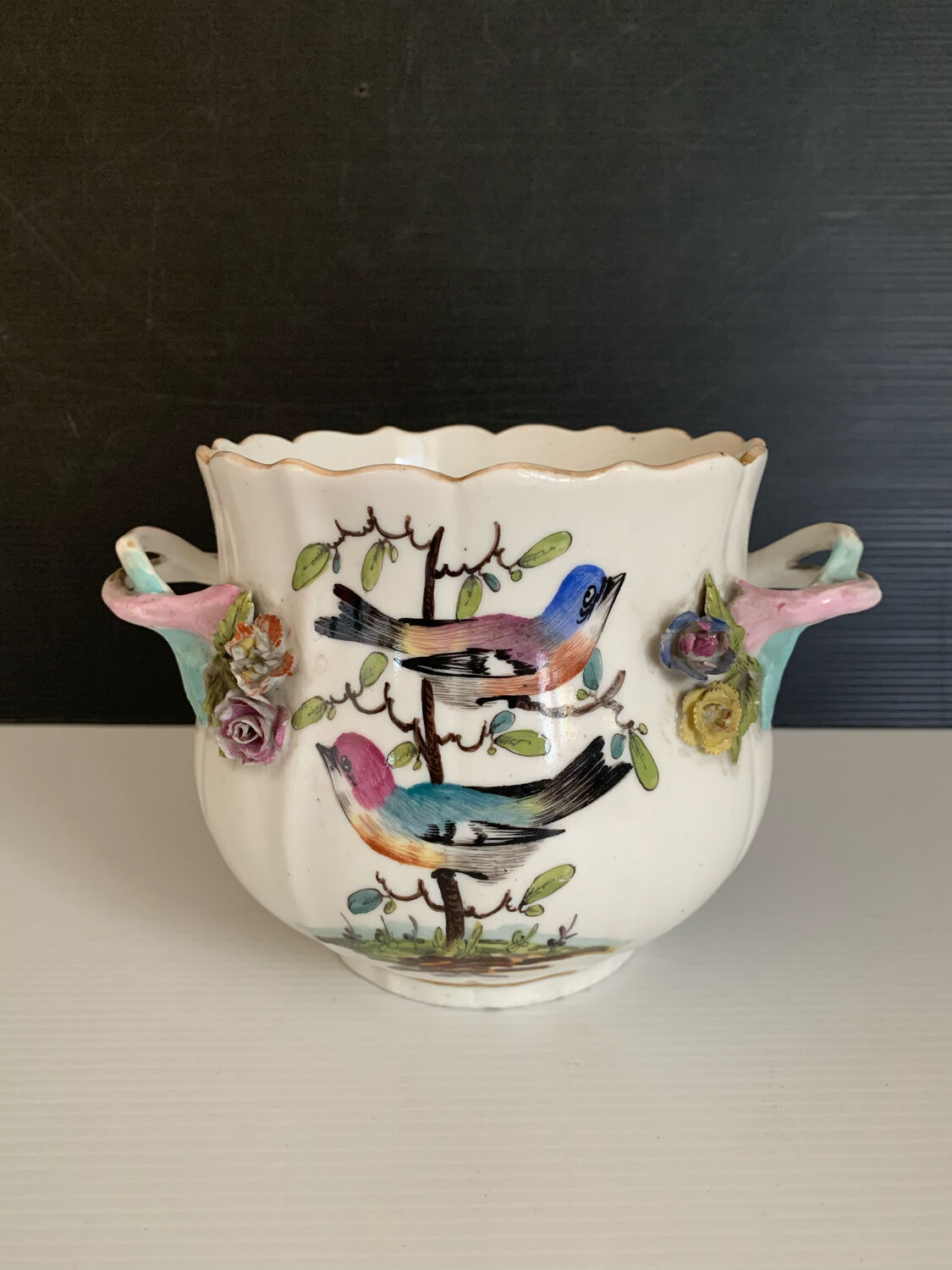 Porcelain flowerpot