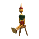 Pinocchio articulé en bois
