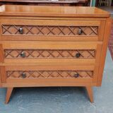 commode années 50, pieds compas