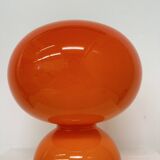 Space age orange glass table lamp , 1970s