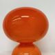 Space age orange glass table lamp , 1970s