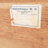 Bibliothèque de notaire vintage