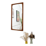 Miroir scandinave en teck vintage