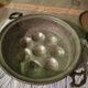 Copper egg dish