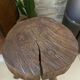Tabouret tripode brutaliste