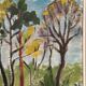 Original Swedish Oil on Panel - 'Forest Path'  – Unsigned Vintage & Framed