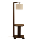 Lampadaire en chêne massif, France, années 1940