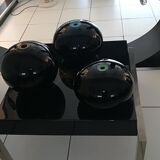 Paolo Crepax set of three Murano glass vases signed