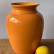 Vase orange en céramique 26cm