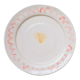 Red artisanal shellfish plate