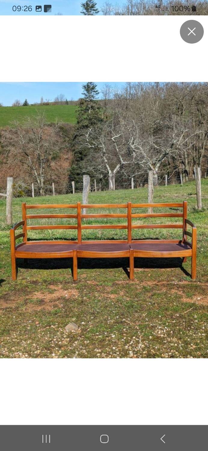 Canapé suédois Arne Norell années 60/70