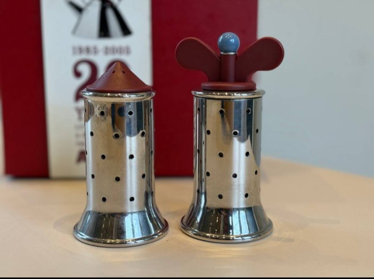 Salt shaker and pepper mill Alessi