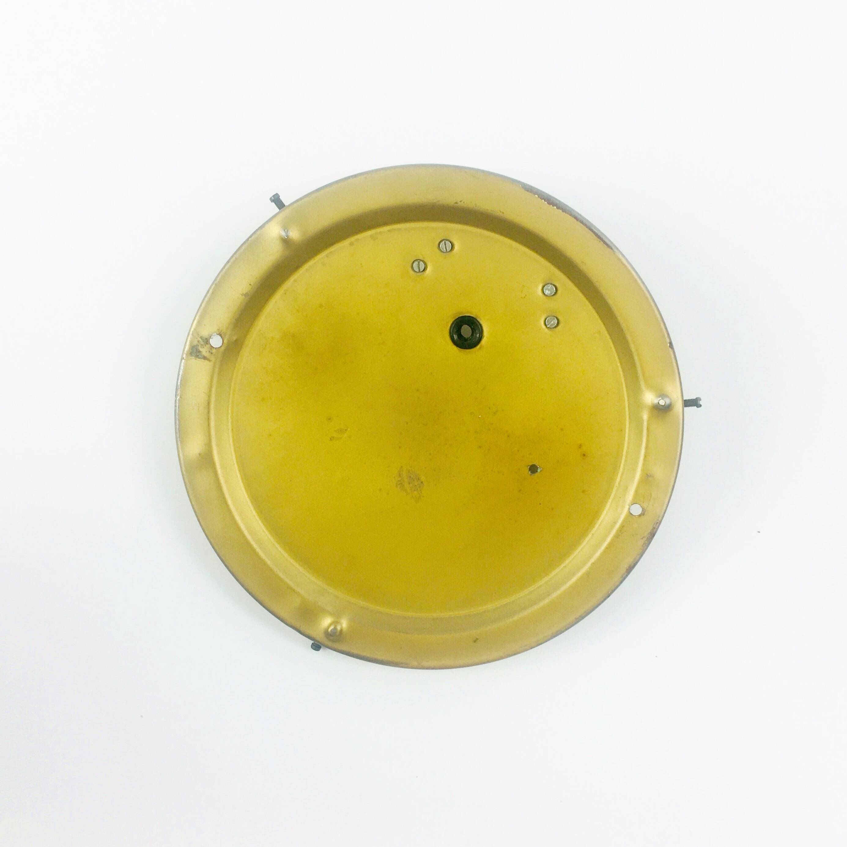 Large Amber Bubble Glass Ceiling Light/Flush Mount by Helena Tynell for Limburg, Germany, 1960s