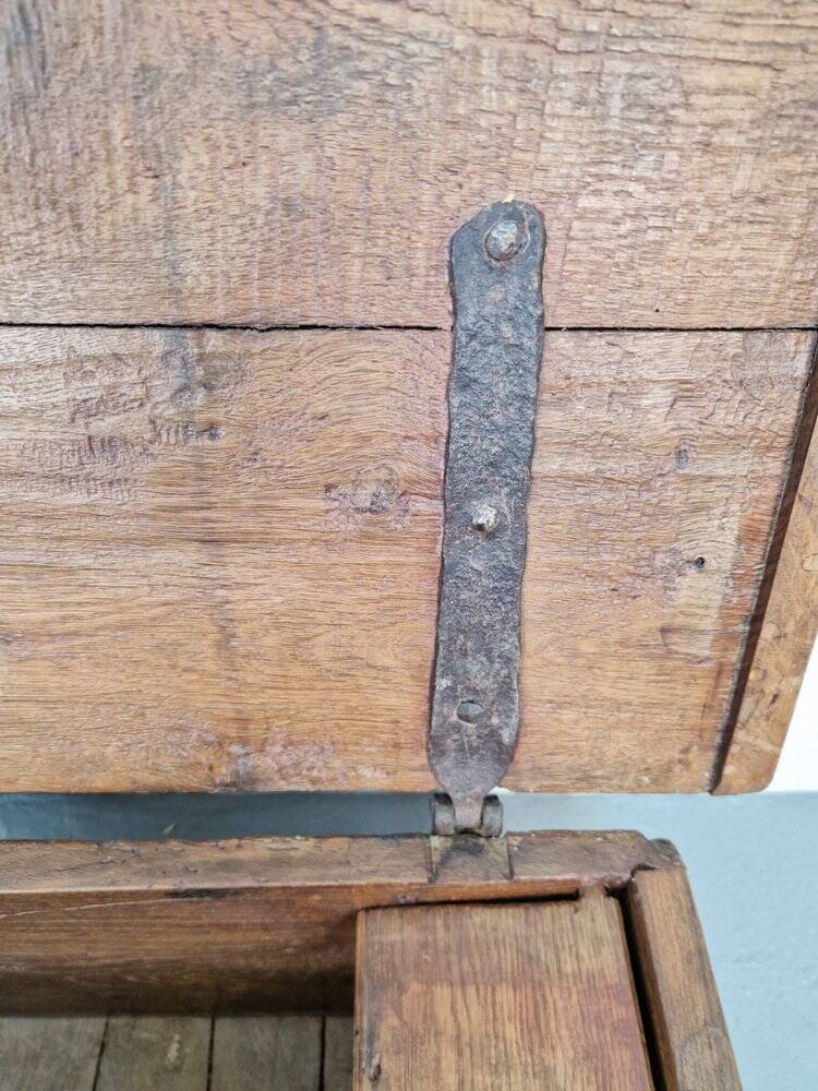 Antique Brutalist Chest in Oak, 1800