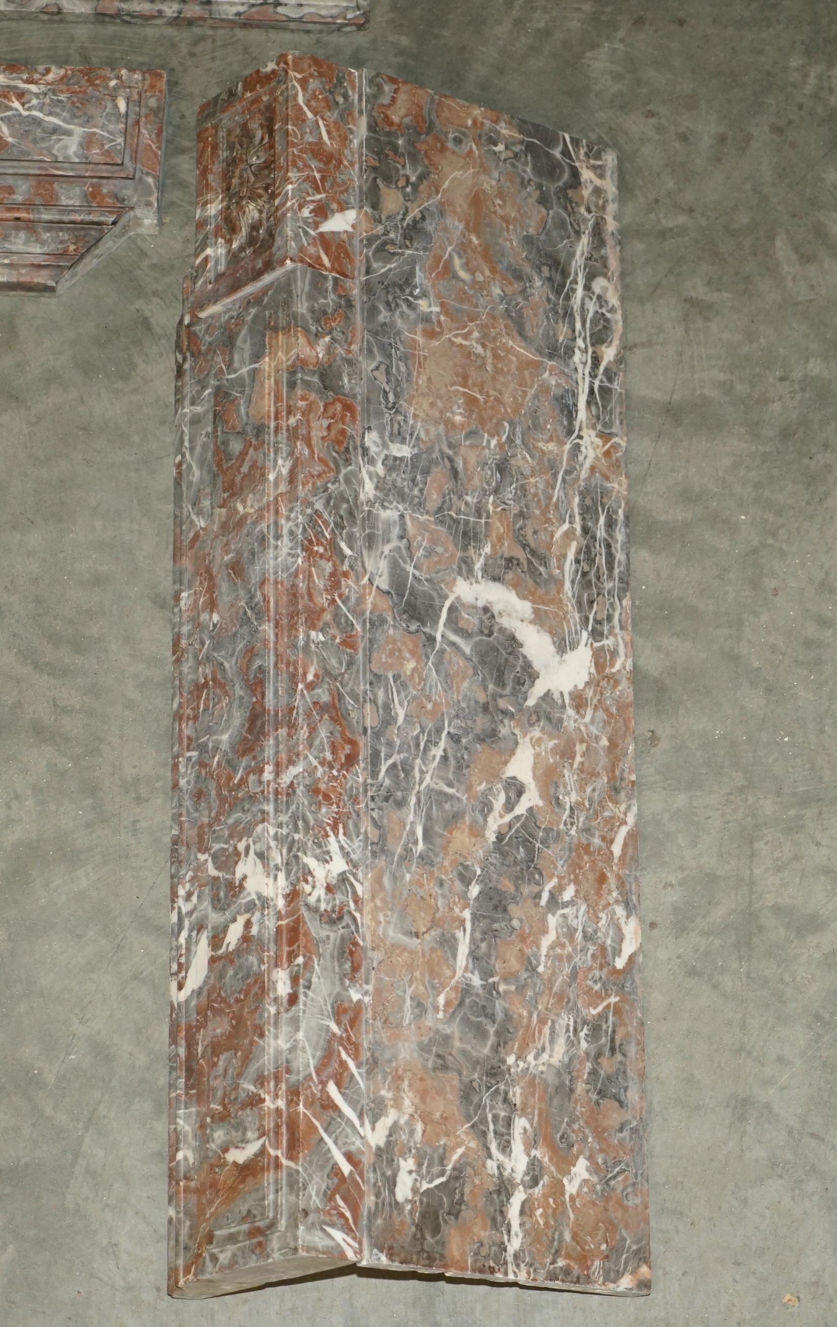 Antique marble fireplace in Saint Remy, Louis XVI style.